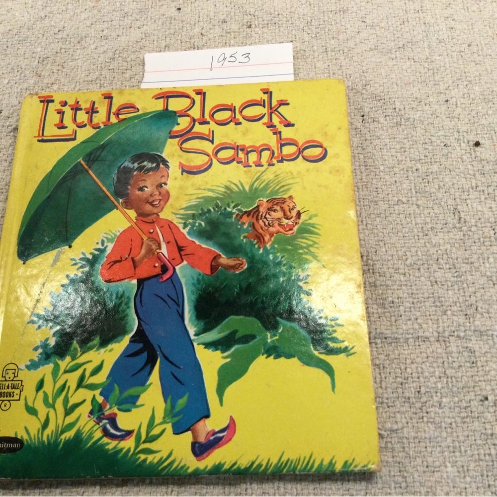 1953 Little Black Sambo tell-a-tale book by Whitman Publishing